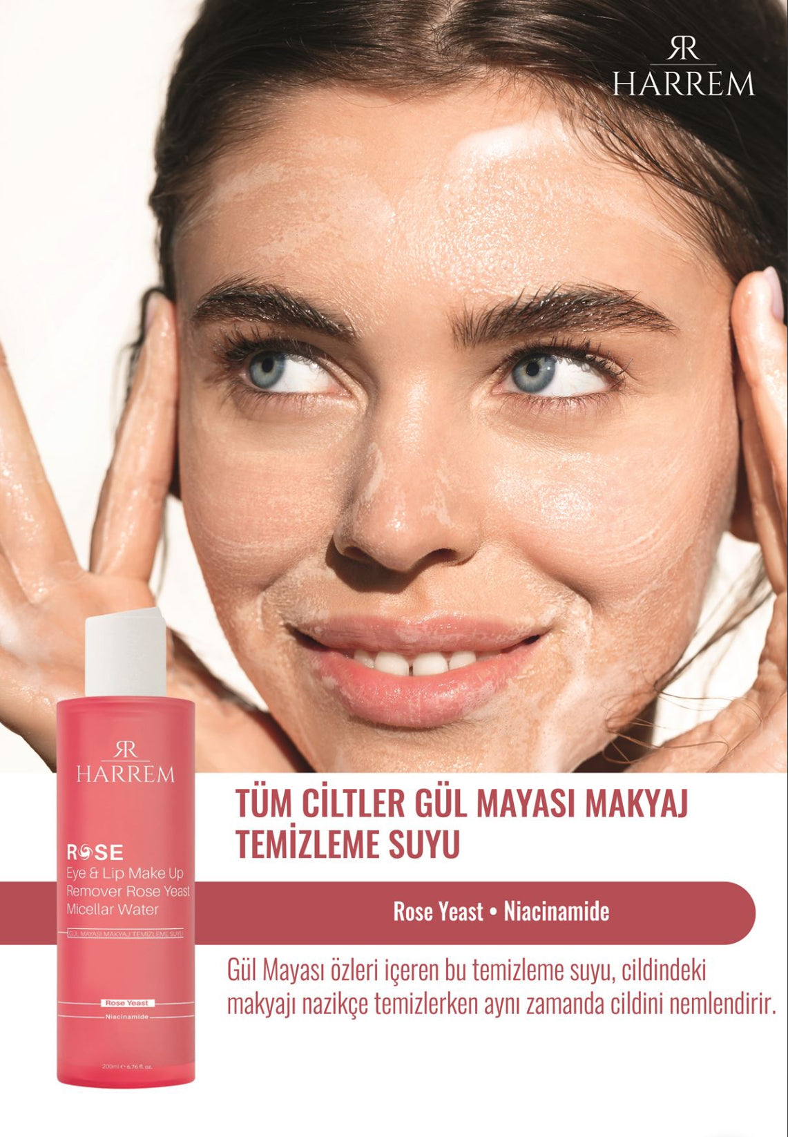 Rosenserie Make-up-Reinigungswasser mit Rosenhefetonikum 200 Ml
