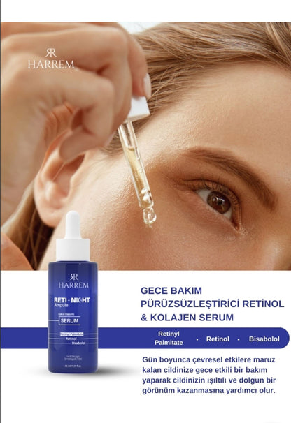 Reti-Night Serum Anti-Aging Aufpolsterndes Retinol & Kollagen Serum 30 Ml