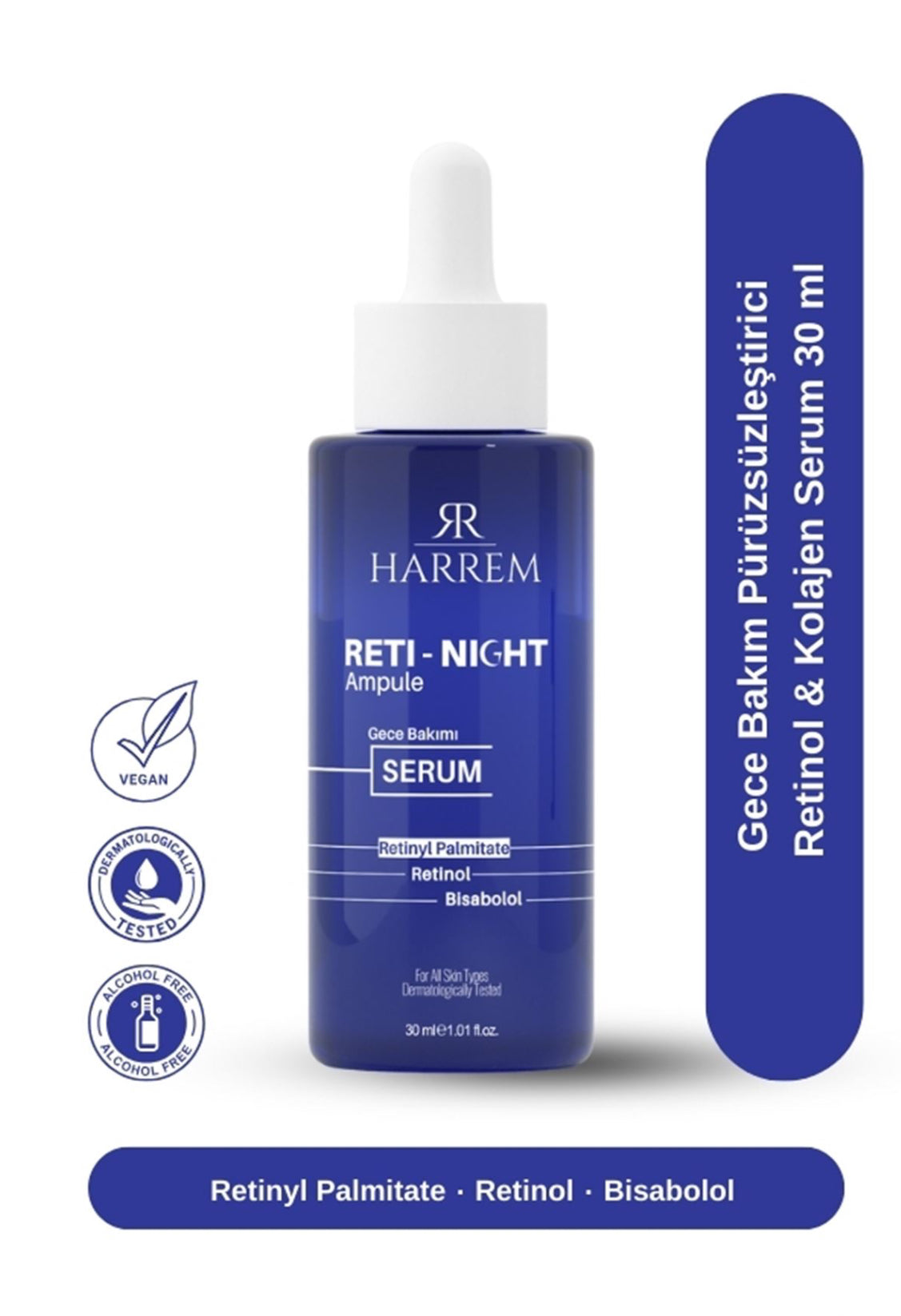 Reti-Night Serum Anti-Aging Aufpolsterndes Retinol & Kollagen Serum 30 Ml